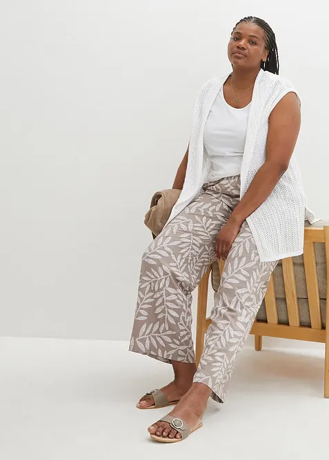 Palazzo-Hose aus flie&szlig;ender Viskose, bonprix