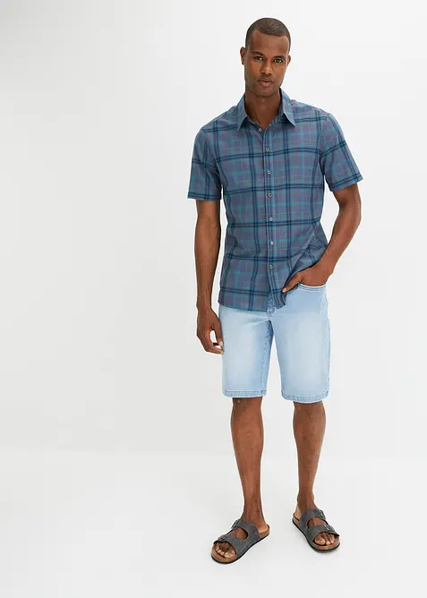 Kurzarmhemd aus reiner Baumwolle, bonprix