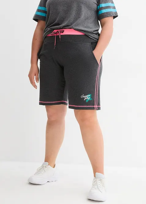 Short en molleton de coton mélangé, bonprix