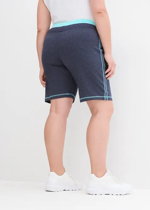 Short en molleton de coton m&eacute;lang&eacute;, bonprix