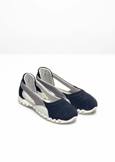 Ballerinas aus Veloursleder, bonprix