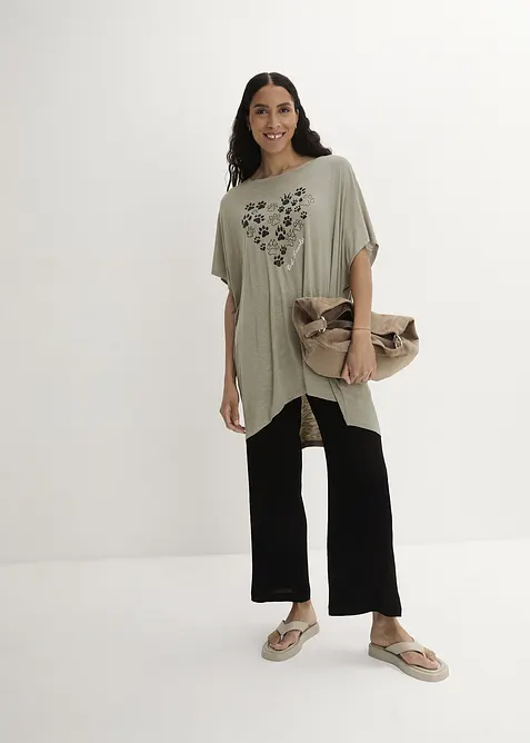 T-Shirt aus fließender Viskose, bonprix