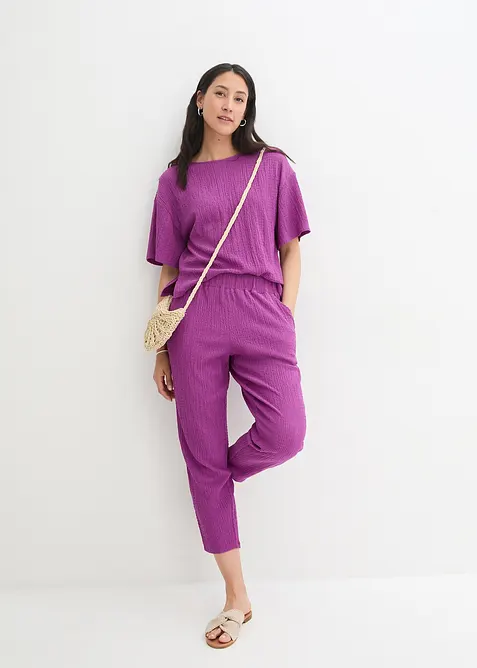 Jersey-Hose aus Strukturmaterial, bonprix