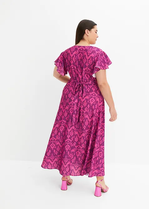 Robe portefeuille imprim&eacute;e, bonprix
