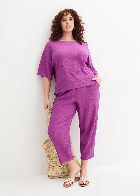 Jersey-Hose aus Strukturmaterial, bonprix