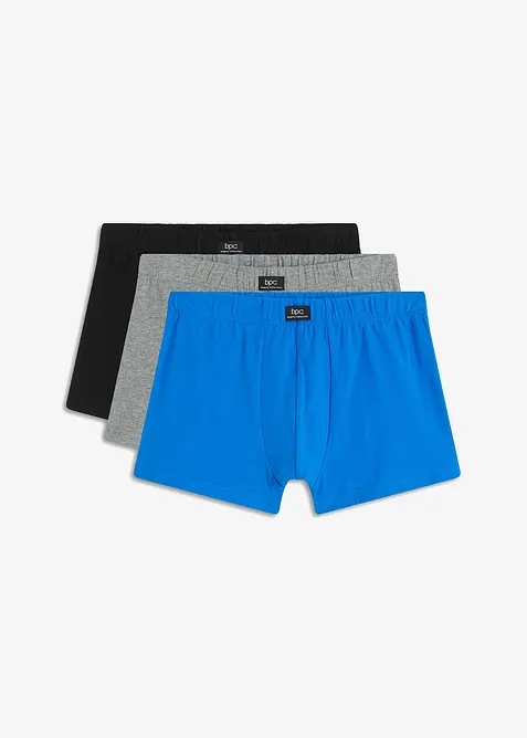 Boxershorts eng (3er Pack) mit Bio-Baumwolle, bonprix