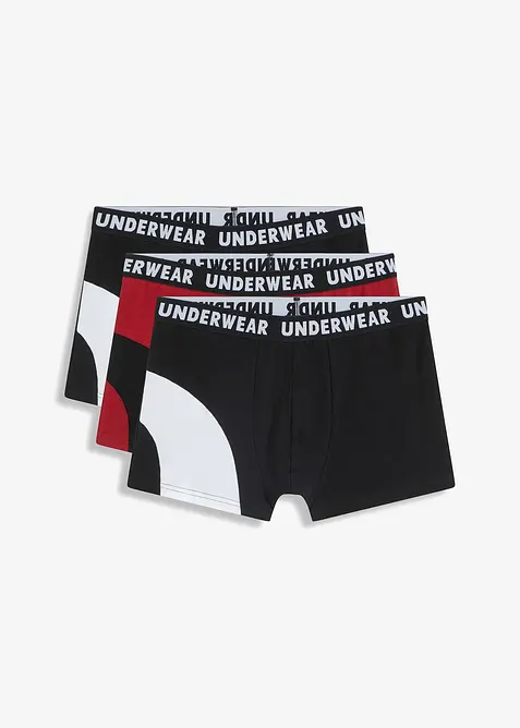 Lot de 3 boxers coton, bonprix