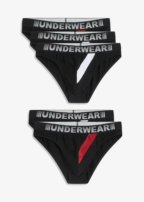 Slip mit Baumwolle (5er Pack), bonprix