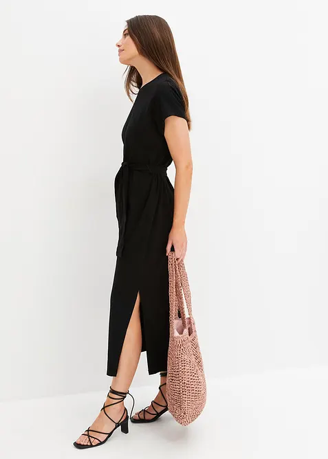 Midikleid aus Baumwolle mit Stretch, bonprix