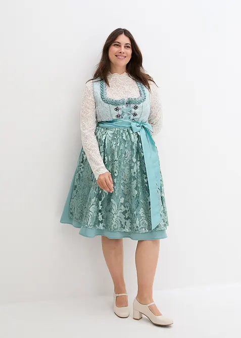 Dirndl mit Pailletten Sch&uuml;rze (2-tlg.Set), bonprix