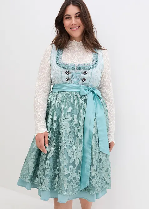 Dirndl mit Pailletten Sch&uuml;rze (2-tlg.Set), bonprix