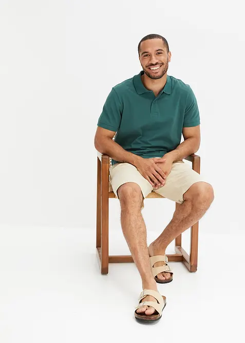 Polo en maille piqu&eacute;e 100% coton, bonprix