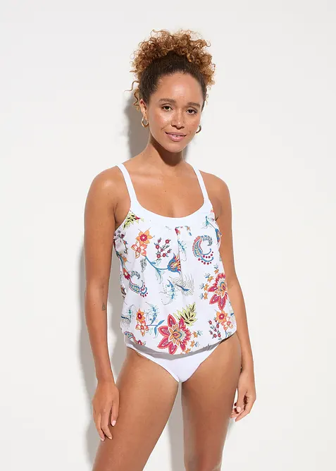 Tankini oversize (ens. 2 pces) à bretelles réglables, bonprix
