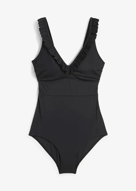Badeanzug mit Volants, bonprix