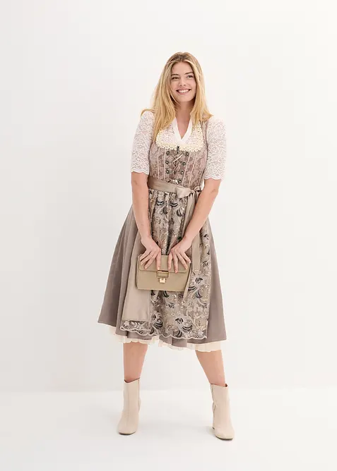 Dirndl mit Pailletten-Schürze, bonprix