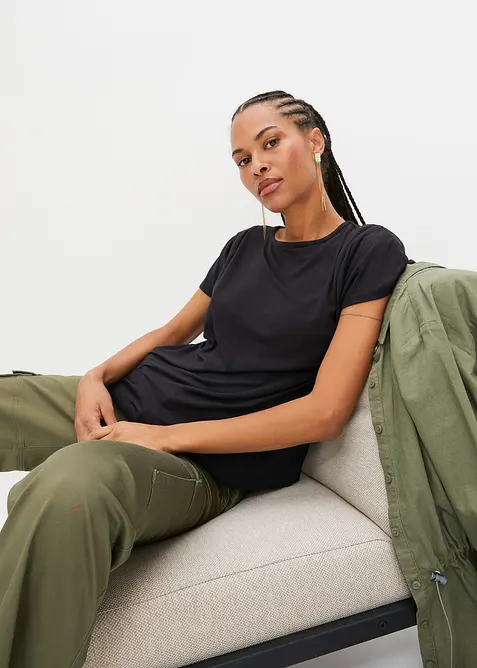 T-Shirt aus softer Viskose, bonprix