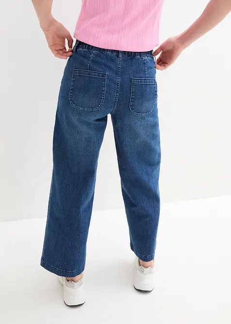 Wide-Leg-Jeans High Waist, Bequembund, bonprix