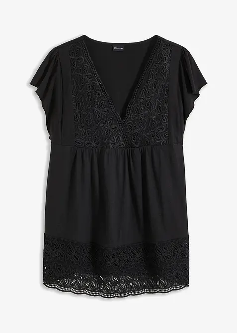 Shirt in Viskose-Baumwoll-Mix, bonprix