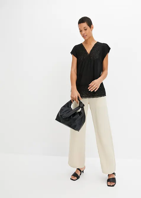 Shirt in Viskose-Baumwoll-Mix, bonprix