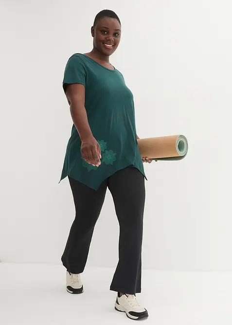 T-shirt de sport d&eacute;contract&eacute; &agrave; manches courtes, bonprix