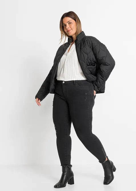 Jean skinny taille mi-haute, extensible, bonprix