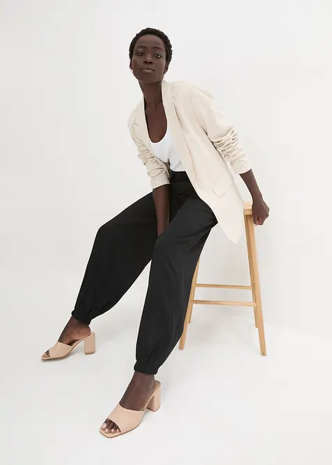 Ballonhose aus flie&szlig;ender Viskose, bonprix