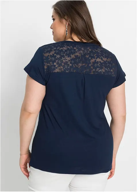 Henleyshirt aus Viskose-Mix, bonprix