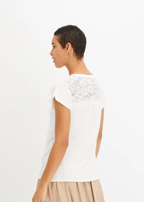 Henleyshirt aus Viskose-Mix, bonprix