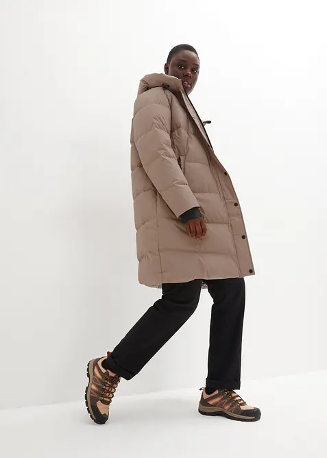 wasserabweisender Daunenmantel mit bedrucktem Innenfutter, bonprix