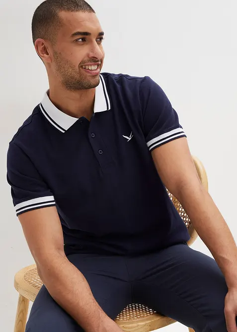 Piqué-Poloshirt aus reiner Bio-Baumwolle, bonprix
