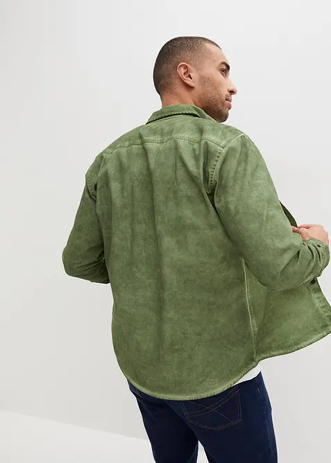 Chemise aspect délavé, 100% coton, bonprix