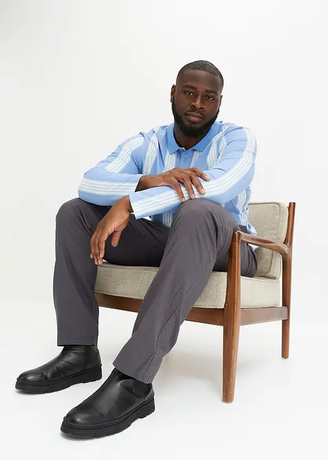 Regular Fit Schlupfhose aus luftigem Leinen-Mix, Straight, bonprix