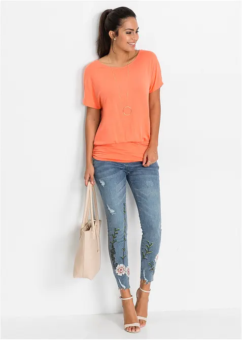 T-shirt doux en viscose extensible, bonprix