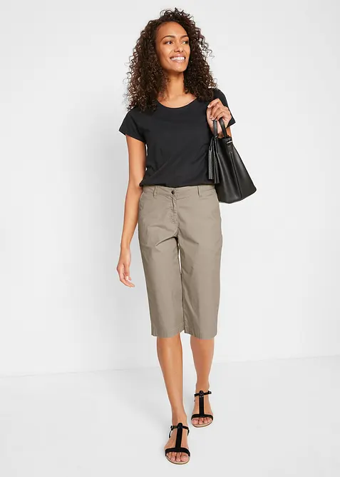 Bermuda long &agrave; taille &eacute;lastiqu&eacute;e, bonprix