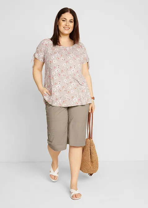 Bermuda long &agrave; taille &eacute;lastiqu&eacute;e, bonprix