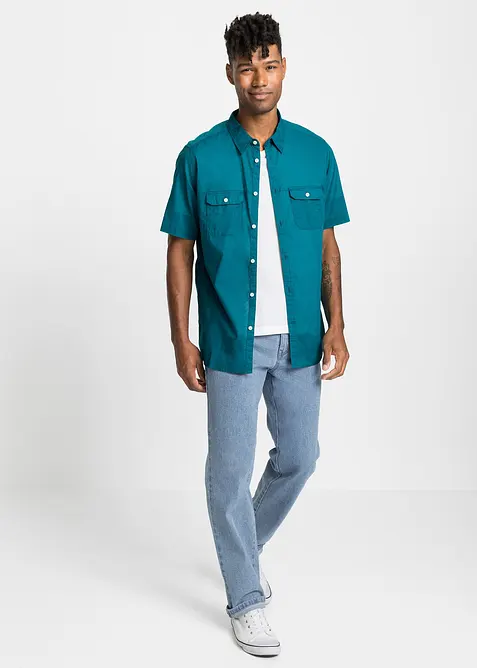 Kurzarmhemd aus reiner Baumwolle, bonprix