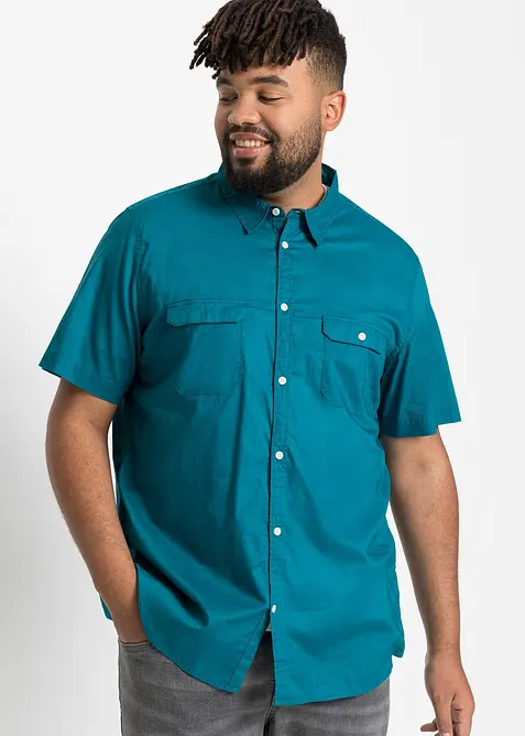 Kurzarmhemd aus reiner Baumwolle, bonprix