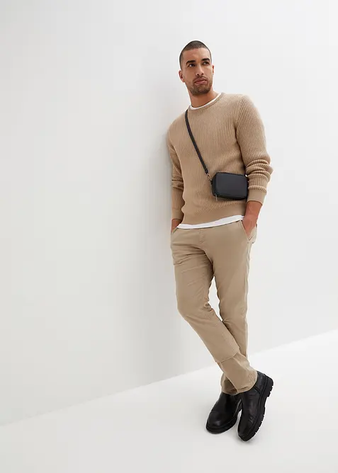 Slim Fit Stretch-Schlupfhose, Straight, bonprix