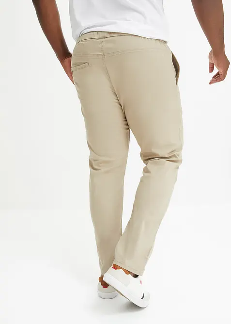 Pantalon droit taille élastiquée, Slim Fit, bonprix