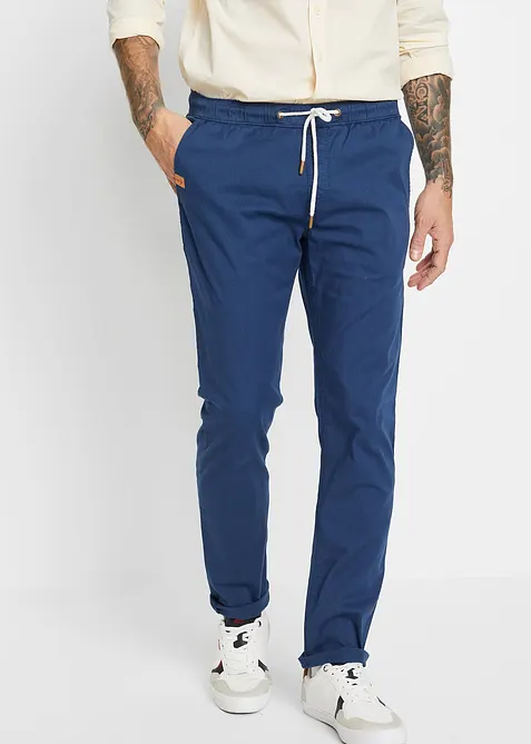 Pantalon droit taille &eacute;lastiqu&eacute;e, slim, bonprix