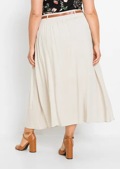 Maxirock mit G&uuml;rtel (2-tlg.Set), bonprix