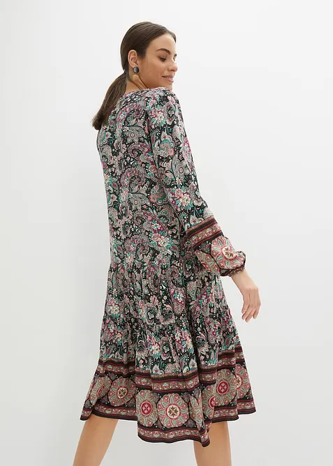 Tunika-Kleid aus fließender Viskose, bonprix