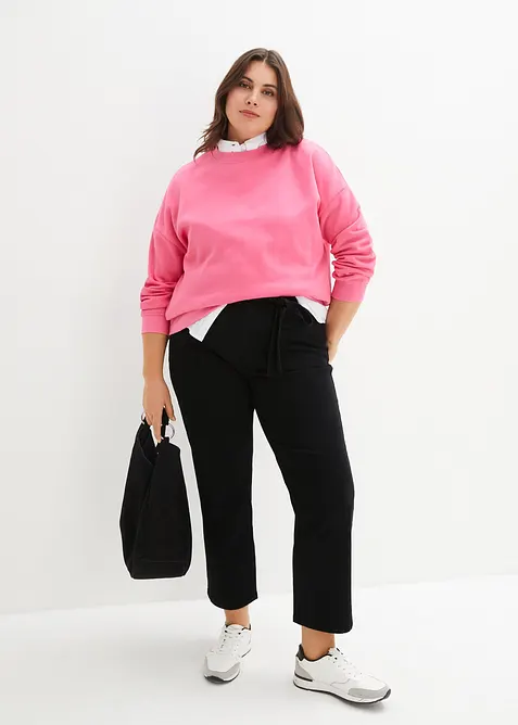 Oversize-Sweatshirt aus reiner Baumwolle, bonprix