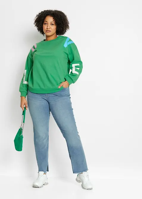 Oversize-Sweatshirt aus weichem Baumwoll-Mix, bonprix