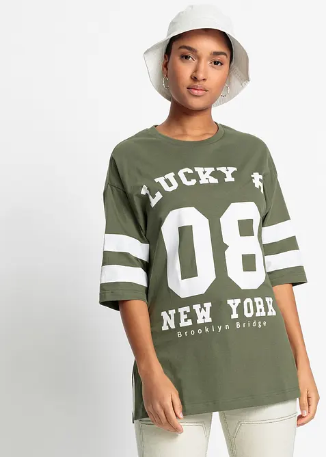 Oversize-Shirt aus reiner Bio-Baumwolle, bonprix