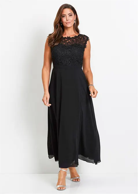 Maxikleid mit Spitze, bonprix