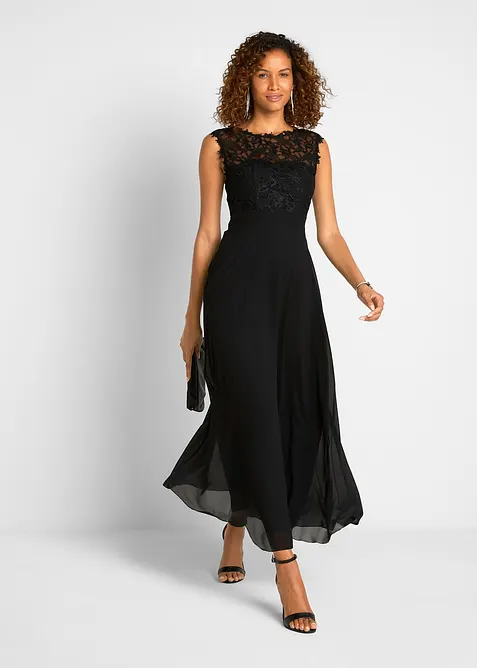 Maxikleid mit Spitze, bonprix