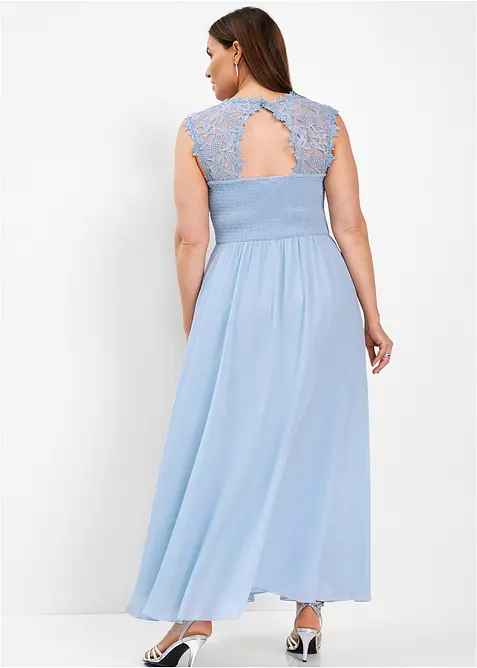 Robe longue avec dentelle, bonprix