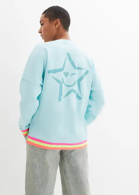 Sweatshirt mint bunten B&uuml;ndchen, bonprix
