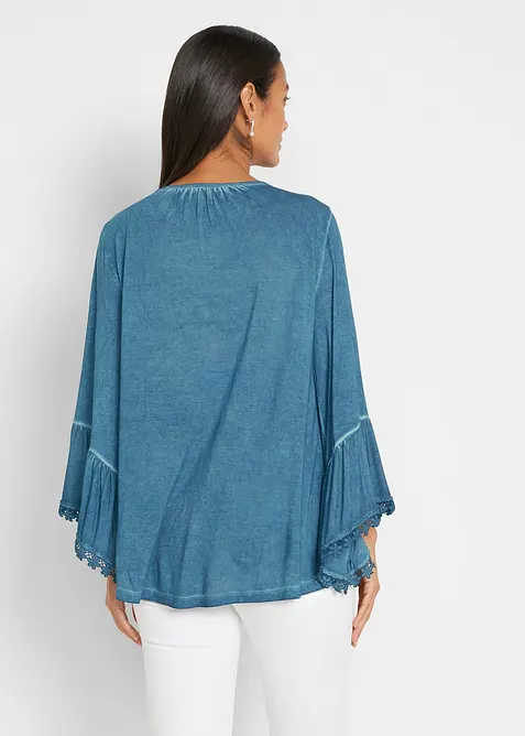Shirt-Tunika mit Spitze, bonprix